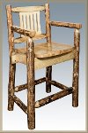 MWGCBSWCAS24 Counter Height Captain's Bar Stool- Glacier-3