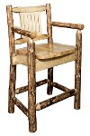 MWGCBSWCAS24 Counter Height Captain's Bar Stool- Glacier-5