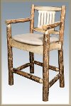 MWGCBSWCASBUCK24 Counter Height Captain's Bar Stool - Glacier-2