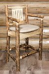 MWGCBSWCASBUCK24 Counter Height Captain's Bar Stool - Glacier-4