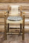 MWGCBSWCASWILD24 Counter Height Captain's Bar Stool - Glacier-1