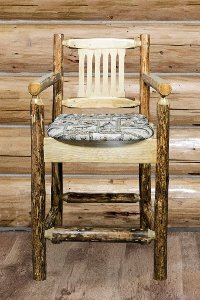 MWGCBSWCASWILD24 Counter Height Captain's Bar Stool - Glacier