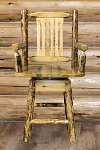 MWGCBSWSCAS24 Counter Height Swivel Captain's Bar Stool - Glacier