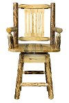 MWGCBSWSCAS24 Counter Height Swivel Captain's Bar Stool - Glacier-3