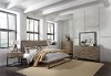Industrial Modern Pine & Metal 6 Piece Queen Bedroom Set - Edgewood