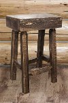 MWHCBNHLSL24 Counter Height Half Log Bar Stool - Homestead
