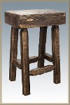 MWHCBNHLSL24 Counter Height Half Log Bar Stool - Homestead-3