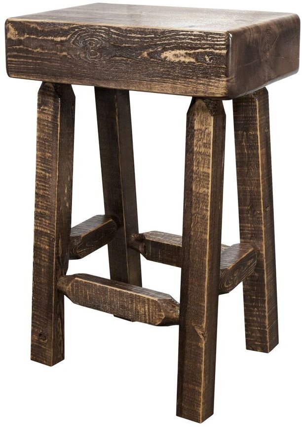 Homestead Counter Height Half Log Bar Stool-5