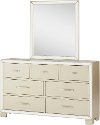 Clearance Contemporary Silver Satin Dresser - Divine