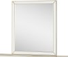 Clearance Contemporary Silver Satin Mirror - Divine