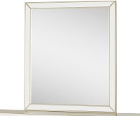 Contemporary Silver Satin Mirror - Divine