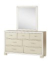Contemporary Silver Satin Mirror - Divine-2