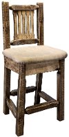 MWHCBSWNRSLBUCK24 Counter Height Bar Stool w/ Back - Glacier
