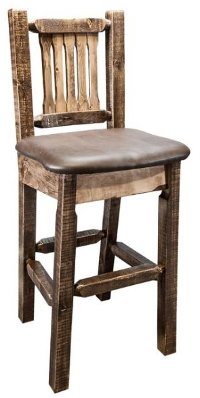 MWHCBSWNRSLSADD24 Counter Height Stool w/ Back - Homestead
