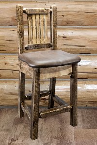 MWHCBSWNRSLSADD24 Counter Height Stool w/ Back - Homestead -2
