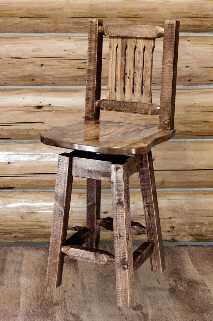 Homestead Counter Height Swivel Bar Stool w/ Back-3