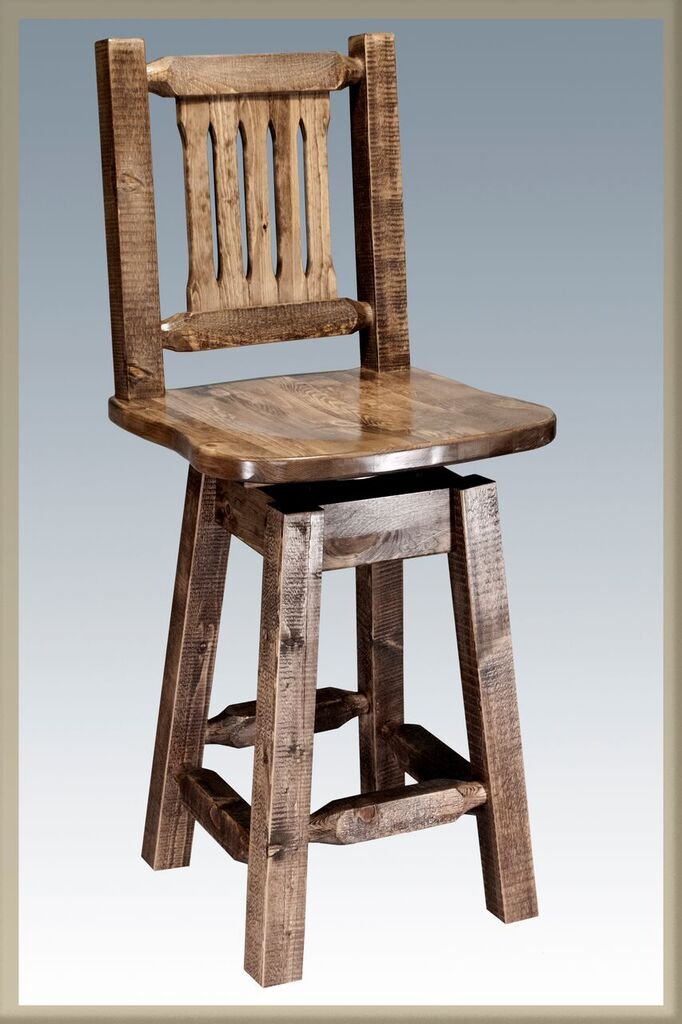 Homestead Counter Height Swivel Bar Stool w/ Back-5