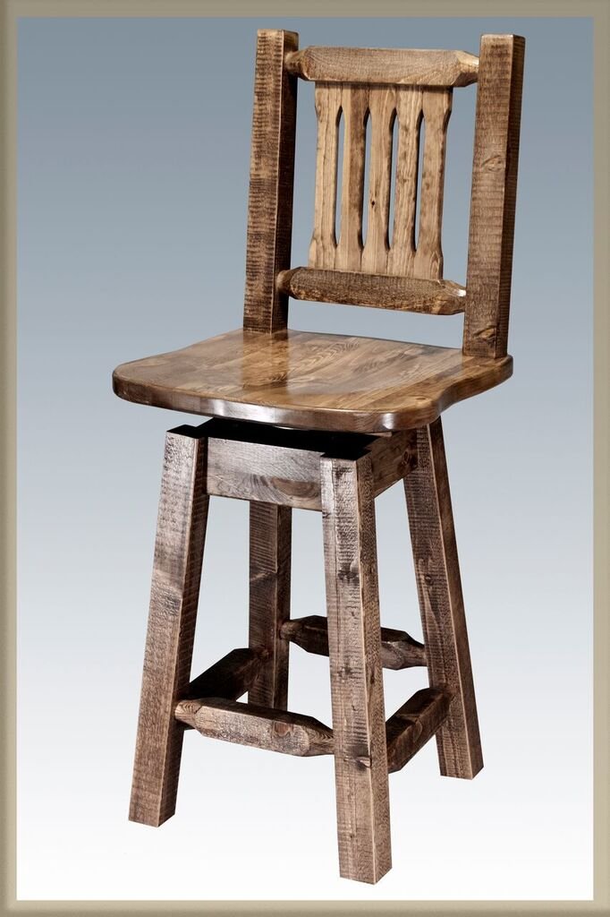 Homestead Counter Height Swivel Bar Stool w/ Back-6