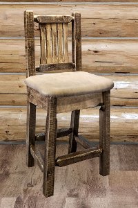 MWHCBSWSNRSLBUCK24 Counter Height Swivel Bar Stool w/ Back - Homestead