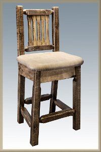 MWHCBSWSNRSLBUCK24 Counter Height Swivel Bar Stool w/ Back - Homestead-2