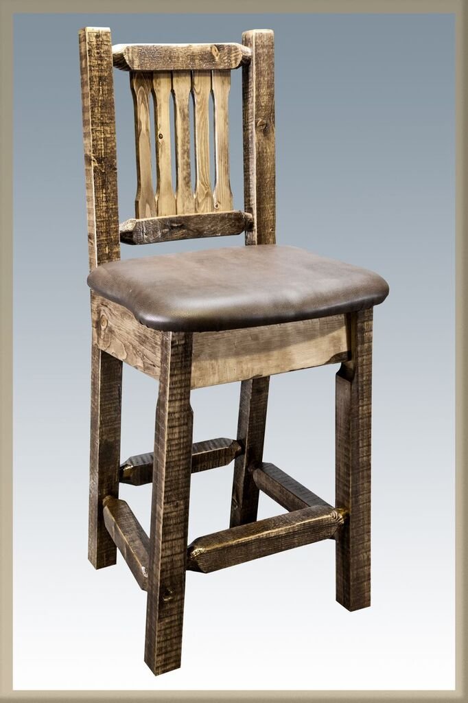 Homestead Counter Height Swivel Bar Stool w/ Back-2
