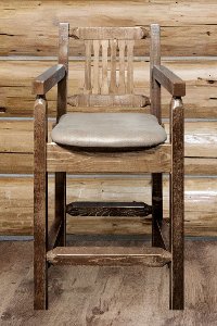 MWHCBSWCASSLBUCK24 Counter Height Captain's Bar Stool - Homestead
