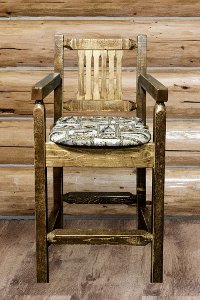 MWHCBSWCASSLWILD24 Counter Height Captain's Bar Stool - Homestead