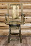 MWHCBSWSCASSL24 Counter Height Swivel Captain's Bar Stool - Homestead