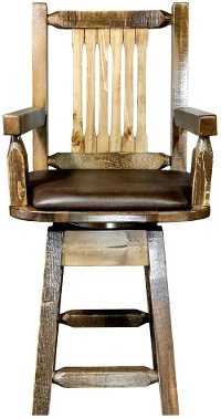 MWHCBSWSCASSLSADD24 Counter Height Swivel Captain's Bar Stool - Homestead