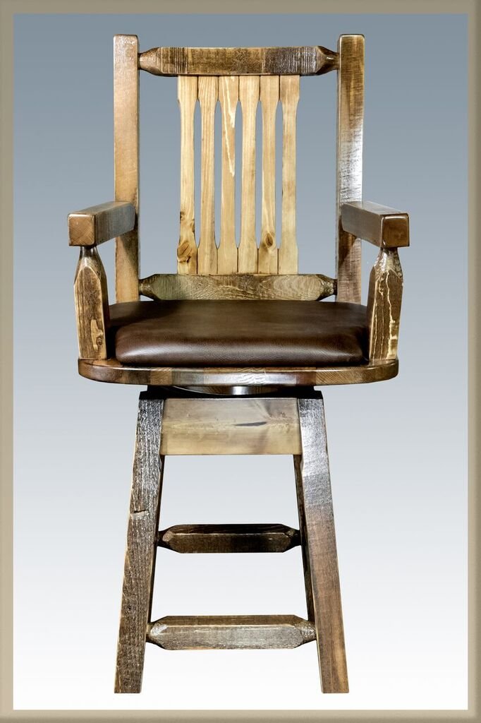 Counter Height Swivel Captain's Bar Stool - Homestead-2