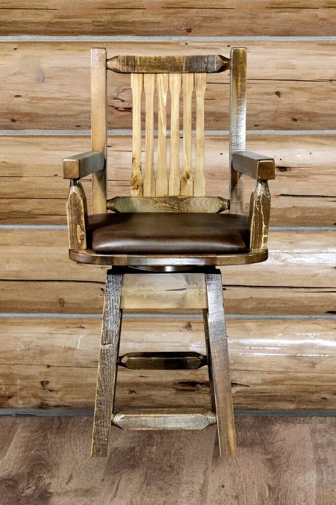 Counter Height Swivel Captain's Bar Stool - Homestead-3