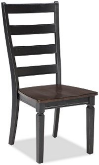 Black Ladder Back Dining Chair - Glennwood