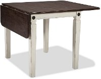 White Drop Leaf Table - Glennwood