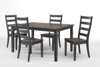 Black and Brown 5 Piece Dining Set - Glennwood-2