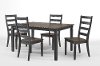 Black and Charcoal Brown 5 Piece Dining Set - Glennwood-2