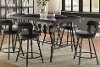 Brown and Gunmetal Counter Height Dining Table - Appert