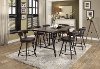 Brown and Gunmetal Counter Height Dining Table - Appert-3