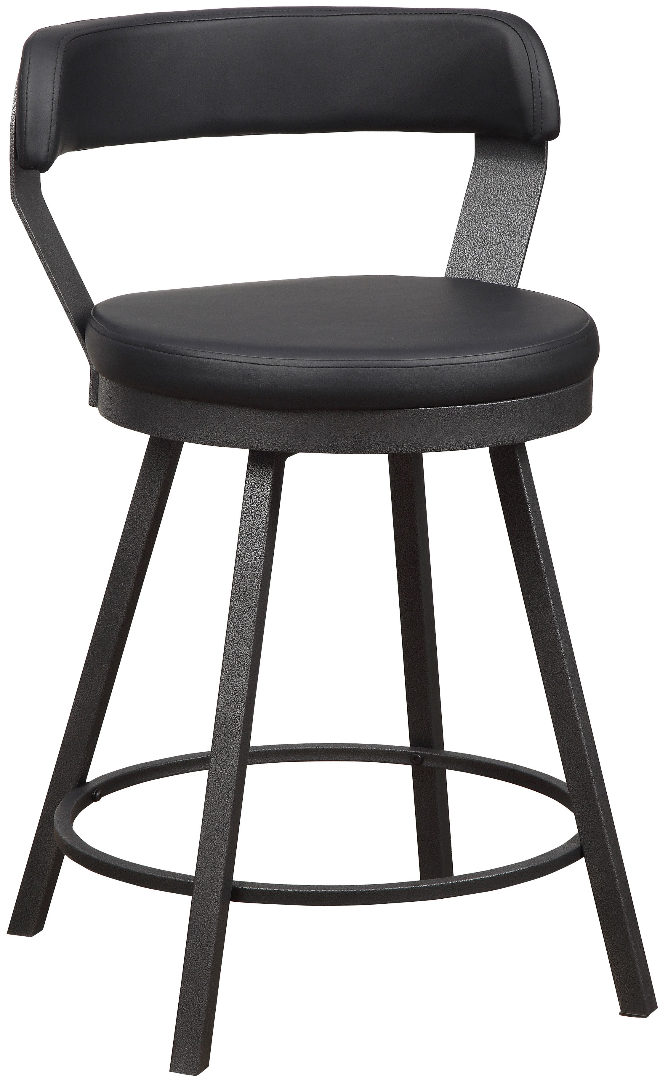 Appert Matte Black 5 Piece Counter Height Dining Set-2