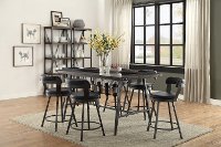 Matte Black 5 Piece Counter Height Dining Set - Appert