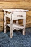 MWNDV Nightstand with Drawer & Shelf - Montana