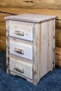 MWN3DV Nightstand with 3 Drawers - Montana