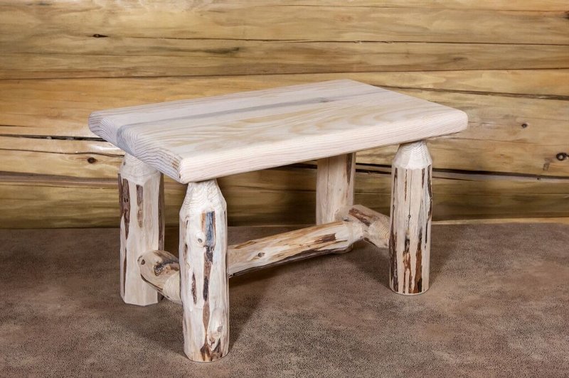 Rustic Foot Stool Montana Rc Willey Furniture Store