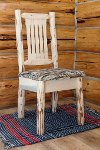 MWKSCNVWILD Side Chair with Upholstered Seat, Wildlife Pattern -Montana