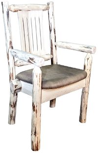 MWCASCNVBUCK Captain's Chair w/ Upholstered Seat - Montana