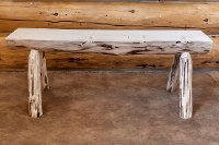 MWHLB4V 4' Half Log Bench - Montana