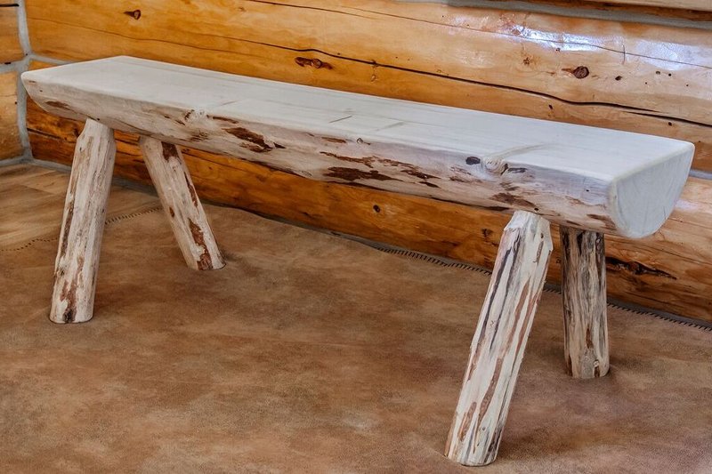 Amazon Com Rustic Reclaimed Barn Wood Plank 7 Foot Bench Clear