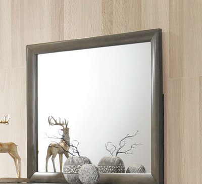 Contemporary Gray Mirror - Emily