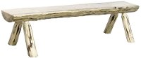 MWHLB6V Half Log 6 Foot Bench - Montana-2