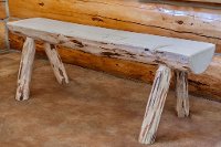 MWHLB6V Half Log Bench (6 Foot) - Montana