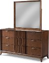 Clearance Brown Cherry Mid-Century Modern Dresser - Simply Urban